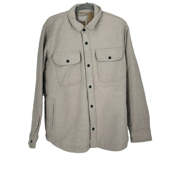 NWT Everlane The ReNew Fleece-Lined Heavyweight Overshirt - Picture 2 of 8
